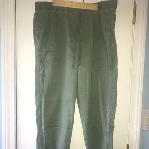 Green dress joggers